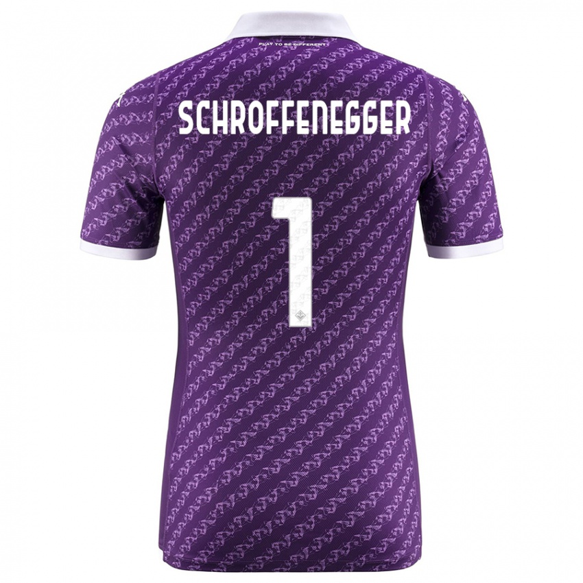 Hombre Camiseta Katja Schroffenegger #1 Violeta 1ª Equipación 2023/24 La Camisa Argentina