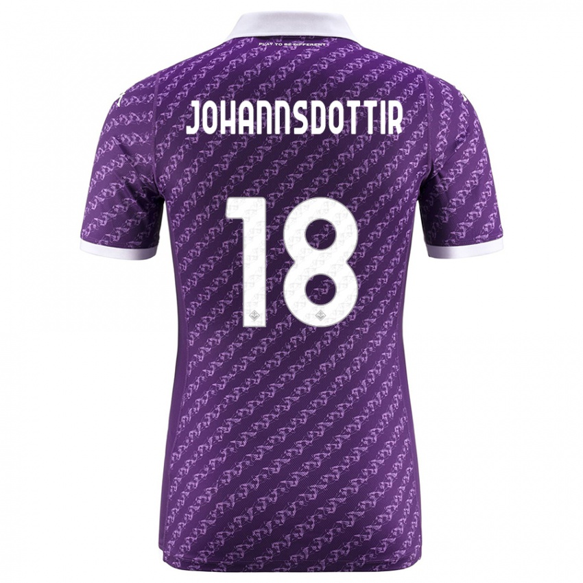 Hombre Camiseta Alexandra Johannsdottir #18 Violeta 1ª Equipación 2023/24 La Camisa Argentina