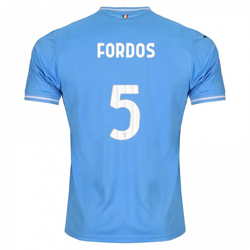 Hombre Camiseta Beatrix Fordos #5 Azul 1ª Equipación 2023/24 La Camisa Argentina