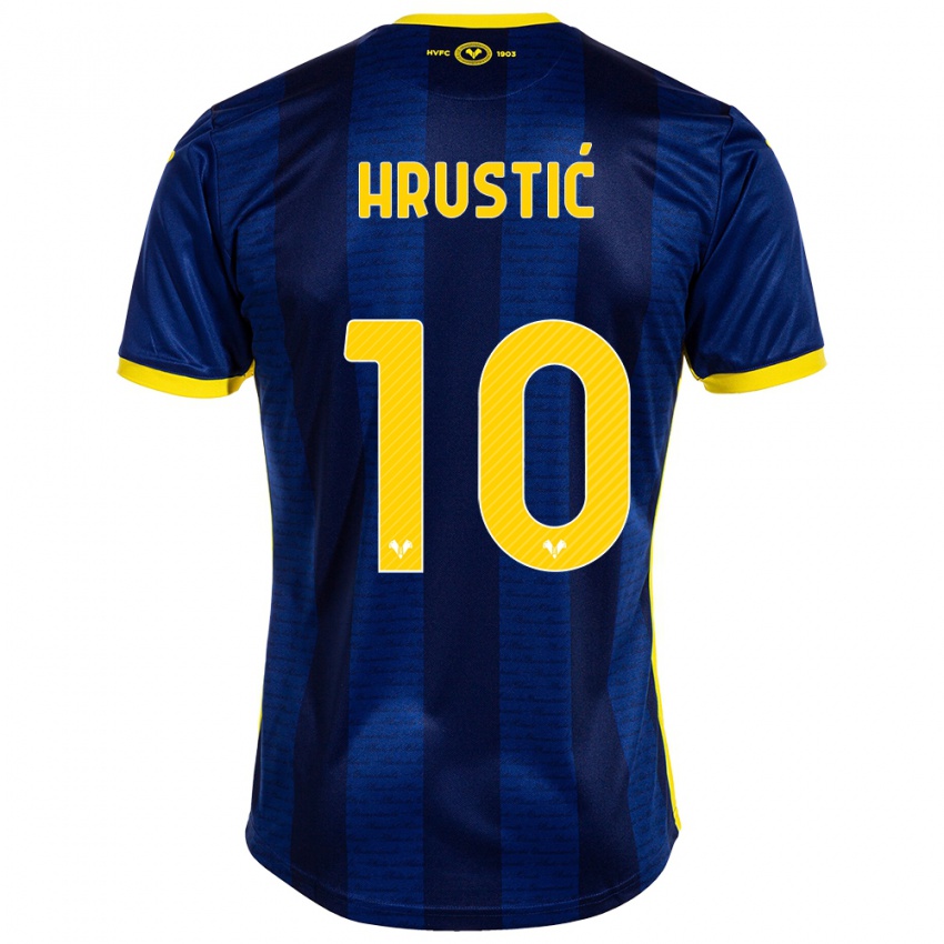 Hombre Camiseta Ajdin Hrustic #10 Armada 1ª Equipación 2023/24 La Camisa Argentina