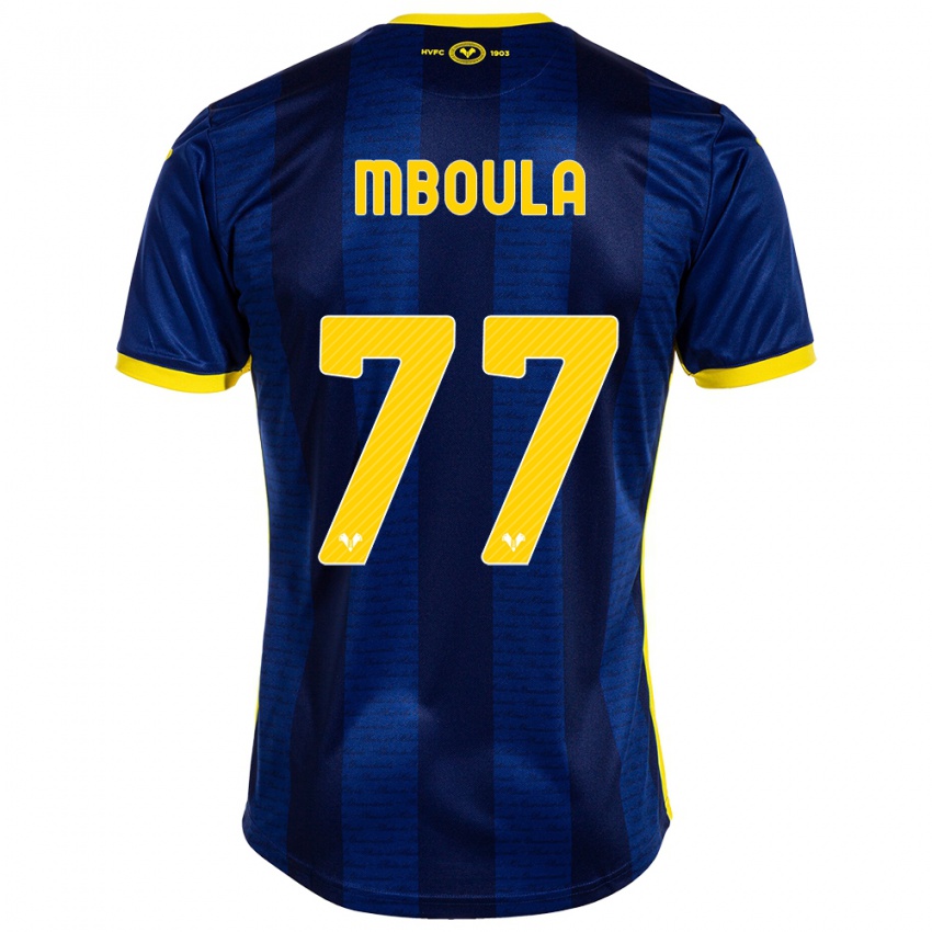 Hombre Camiseta Jordi Mboula #77 Armada 1ª Equipación 2023/24 La Camisa Argentina