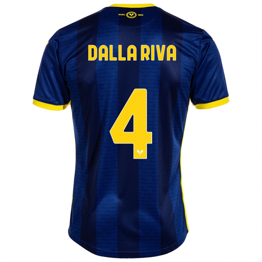 Hombre Camiseta Stefano Dalla Riva #4 Armada 1ª Equipación 2023/24 La Camisa Argentina