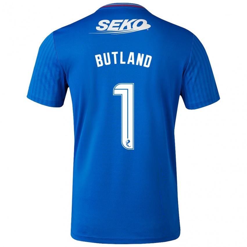 Hombre Camiseta Jack Butland #1 Azul 1ª Equipación 2023/24 La Camisa Argentina