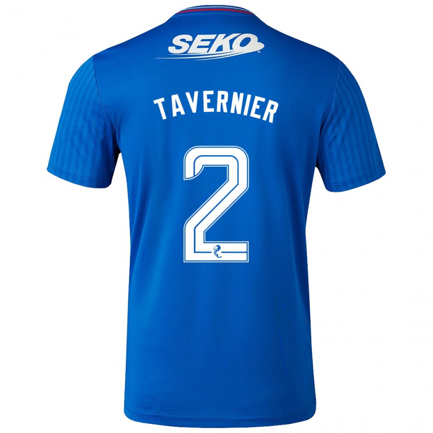 Hombre Camiseta James Tavernier #2 Azul 1ª Equipación 2023/24 La Camisa Argentina