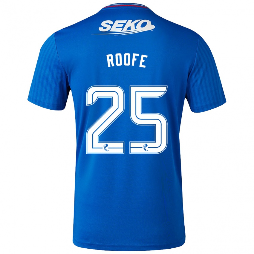 Hombre Camiseta Kemar Roofe #25 Azul 1ª Equipación 2023/24 La Camisa Argentina