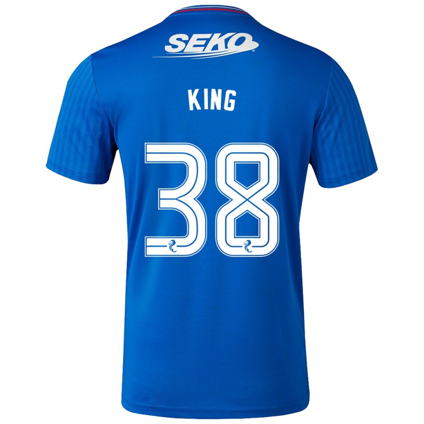 Hombre Camiseta Leon King #38 Azul 1ª Equipación 2023/24 La Camisa Argentina