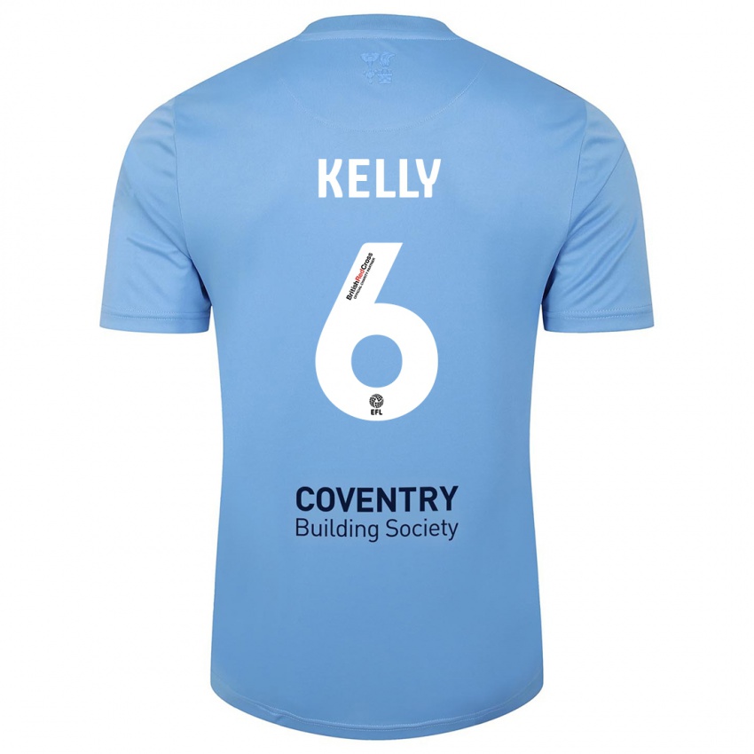 Hombre Camiseta Liam Kelly #6 Cielo Azul 1ª Equipación 2023/24 La Camisa Argentina