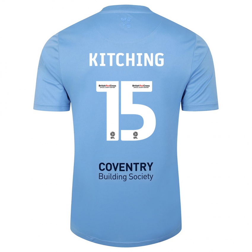 Hombre Camiseta Liam Kitching #15 Cielo Azul 1ª Equipación 2023/24 La Camisa Argentina