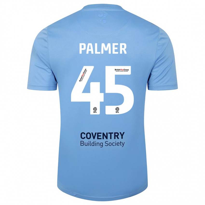 Hombre Camiseta Kasey Palmer #45 Cielo Azul 1ª Equipación 2023/24 La Camisa Argentina