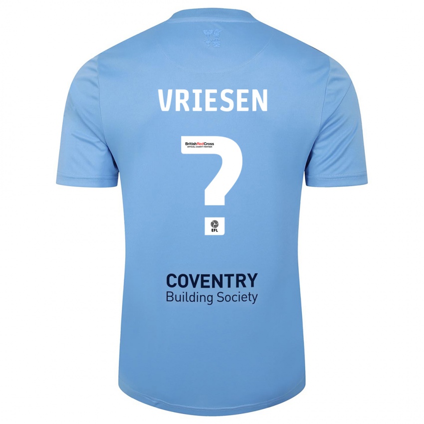 Hombre Camiseta Fabian Vriesen #0 Cielo Azul 1ª Equipación 2023/24 La Camisa Argentina