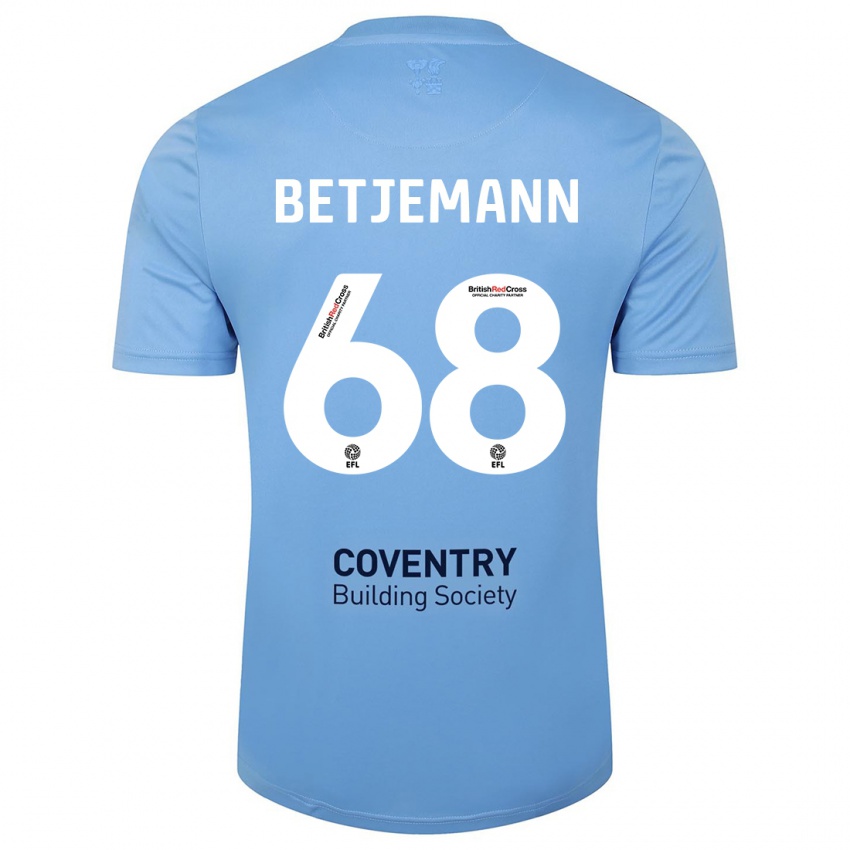 Hombre Camiseta Elliot Betjemann #68 Cielo Azul 1ª Equipación 2023/24 La Camisa Argentina