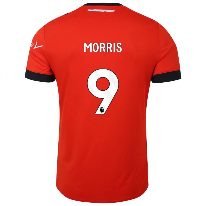 Hombre Camiseta Carlton Morris #9 Rojo 1ª Equipación 2023/24 La Camisa Argentina