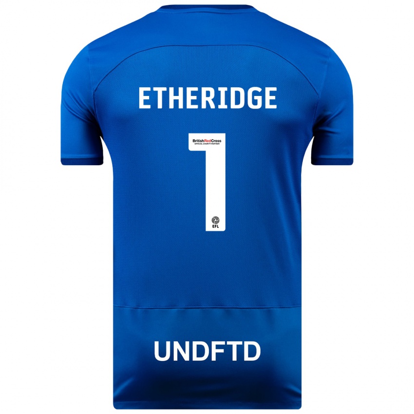 Hombre Camiseta Neil Etheridge #1 Azul 1ª Equipación 2023/24 La Camisa Argentina