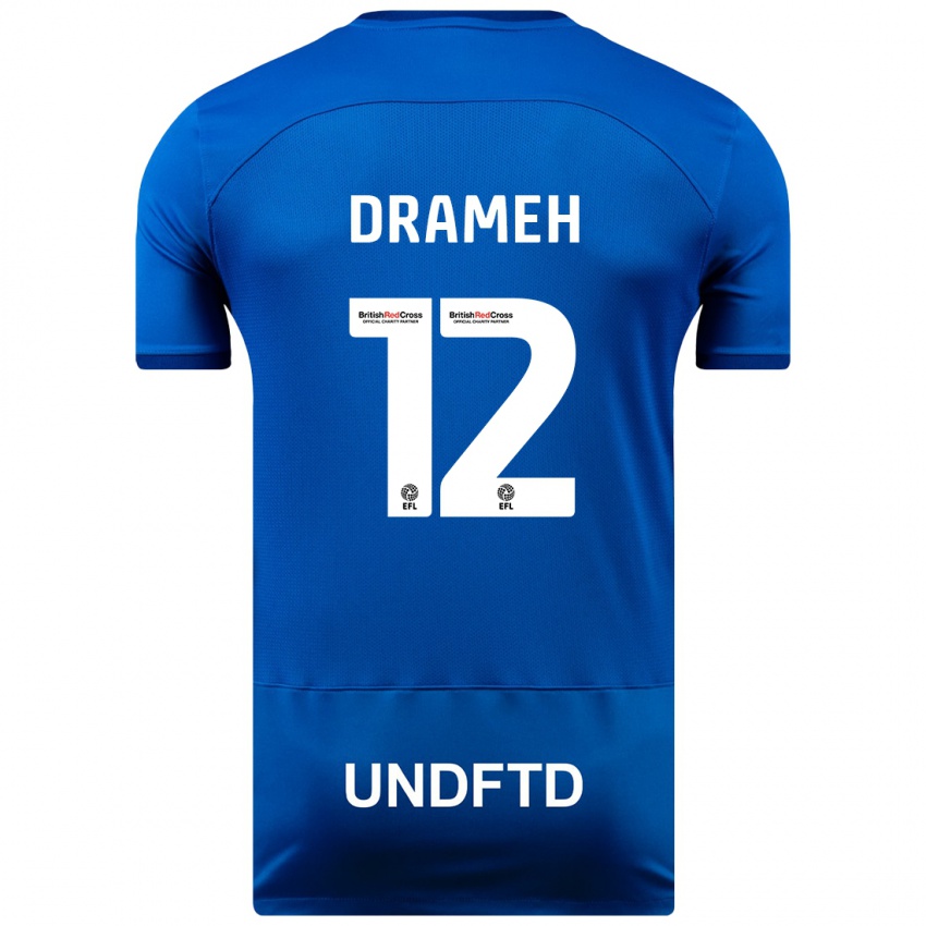 Hombre Camiseta Cody Drameh #12 Azul 1ª Equipación 2023/24 La Camisa Argentina