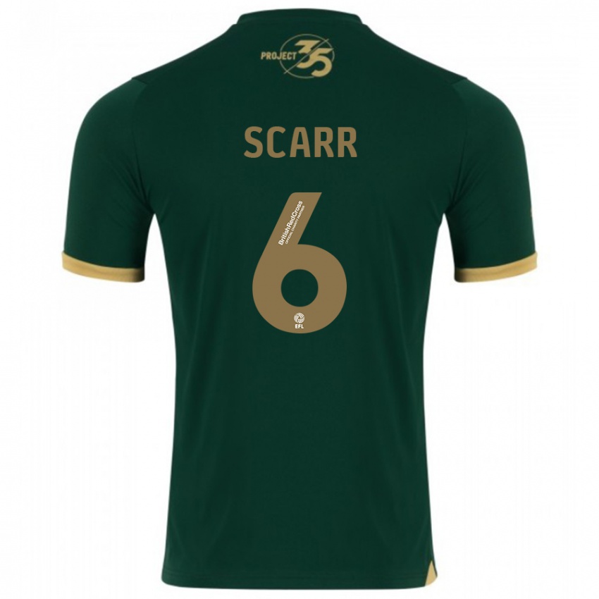 Hombre Camiseta Dan Scarr #6 Verde 1ª Equipación 2023/24 La Camisa Argentina