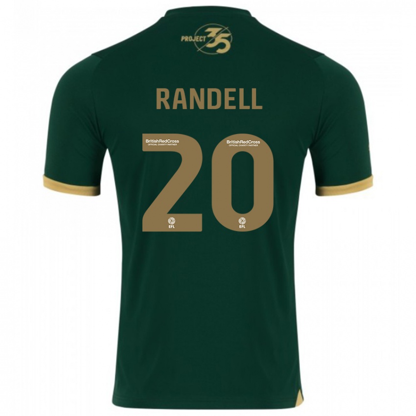 Hombre Camiseta Adam Randell #20 Verde 1ª Equipación 2023/24 La Camisa Argentina