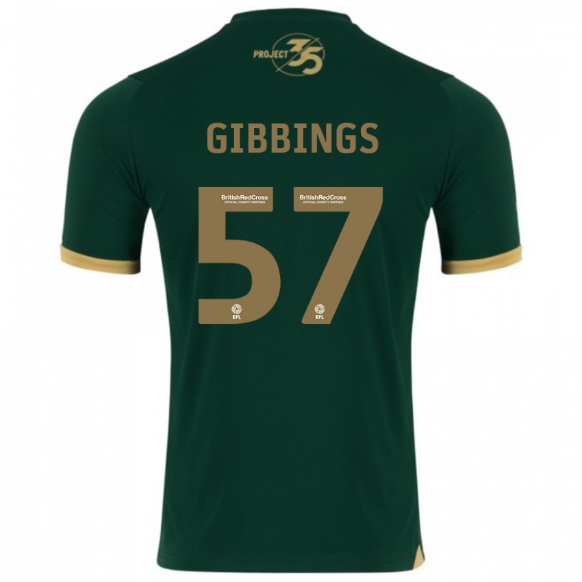 Hombre Camiseta Cole Gibbings #57 Verde 1ª Equipación 2023/24 La Camisa Argentina