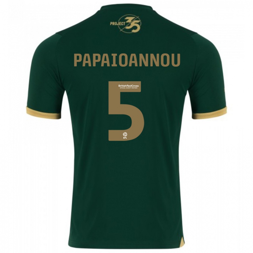 Hombre Camiseta Panagiota Papaioannou #5 Verde 1ª Equipación 2023/24 La Camisa Argentina