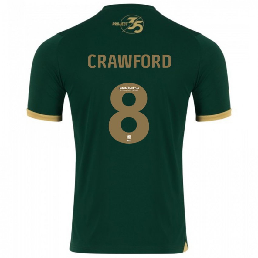 Hombre Camiseta Imy Crawford #8 Verde 1ª Equipación 2023/24 La Camisa Argentina