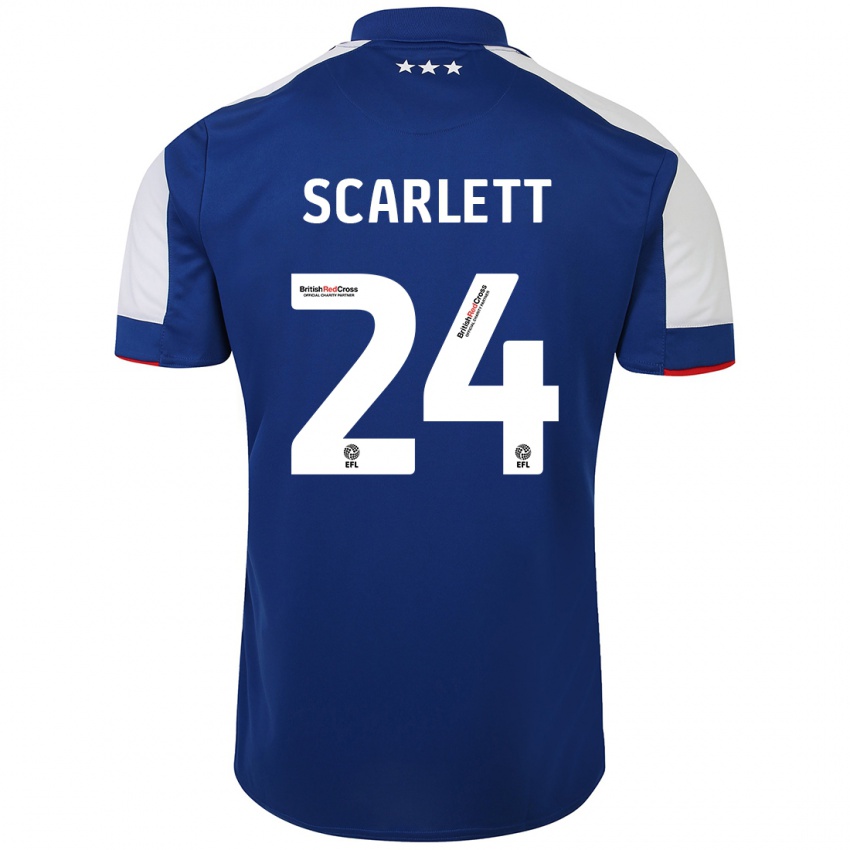 Hombre Camiseta Dane Scarlett #24 Azul 1ª Equipación 2023/24 La Camisa Argentina