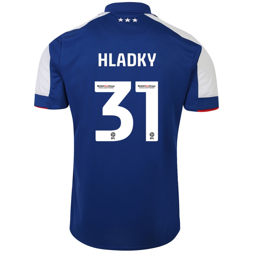 Hombre Camiseta Vaclav Hladky #31 Azul 1ª Equipación 2023/24 La Camisa Argentina