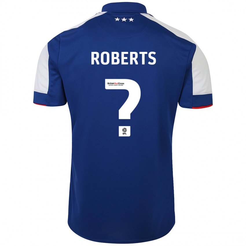 Hombre Camiseta Mathaeus Roberts #0 Azul 1ª Equipación 2023/24 La Camisa Argentina