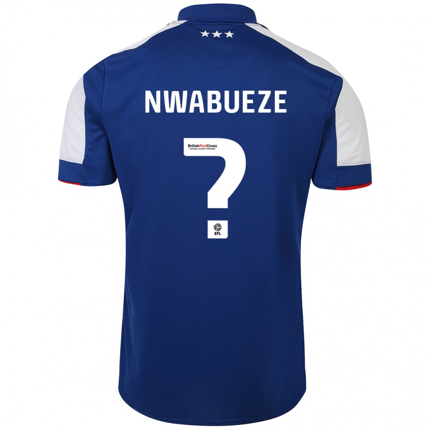 Hombre Camiseta Jesse Nwabueze #0 Azul 1ª Equipación 2023/24 La Camisa Argentina