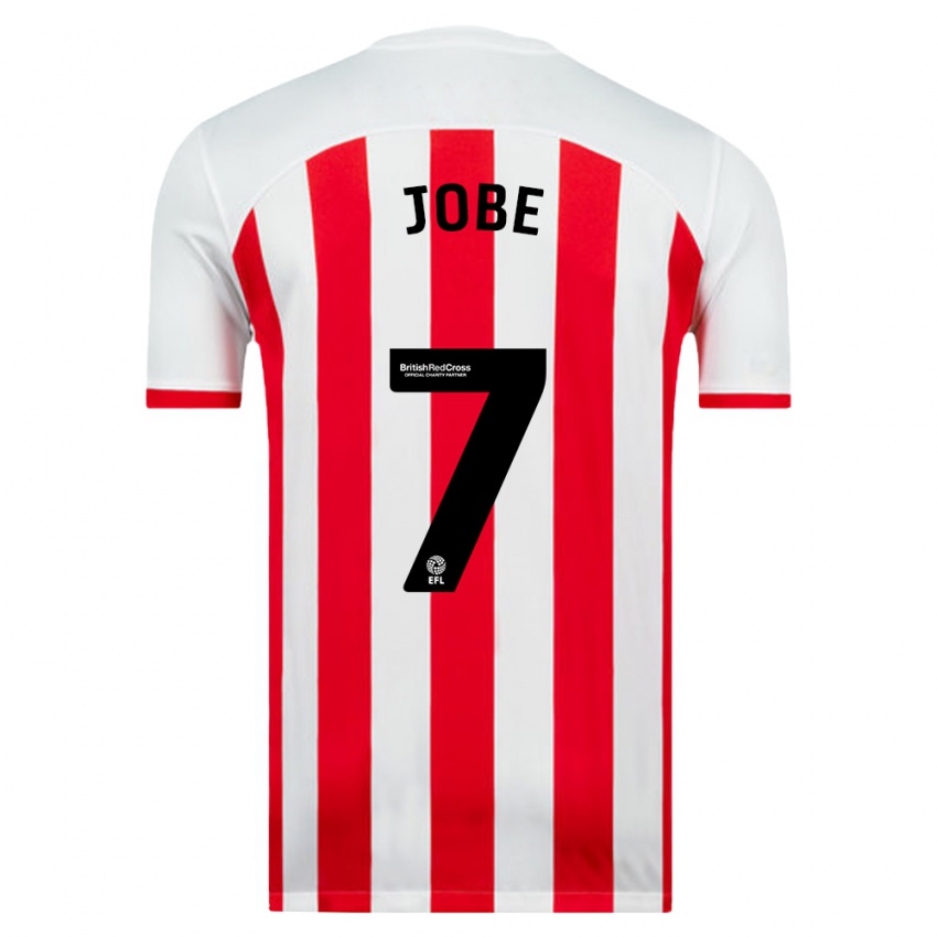 Hombre Camiseta Jobe Bellingham #7 Blanco 1ª Equipación 2023/24 La Camisa Argentina