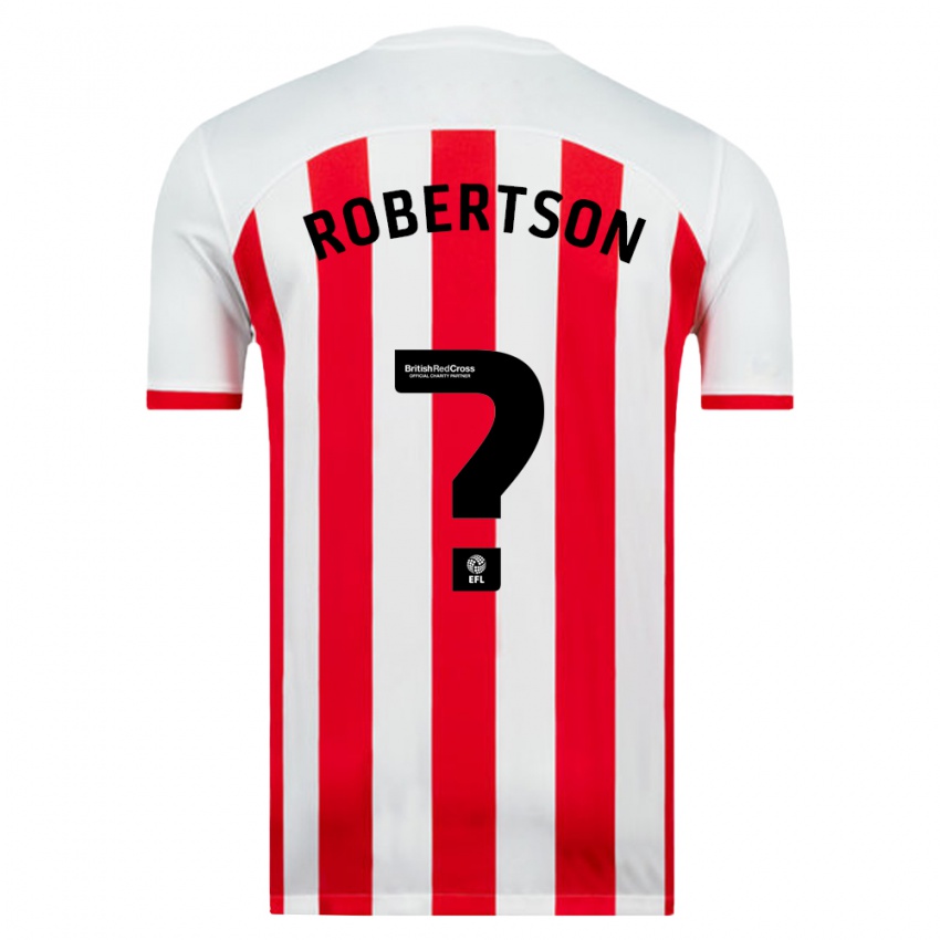 Hombre Camiseta Josh Robertson #0 Blanco 1ª Equipación 2023/24 La Camisa Argentina