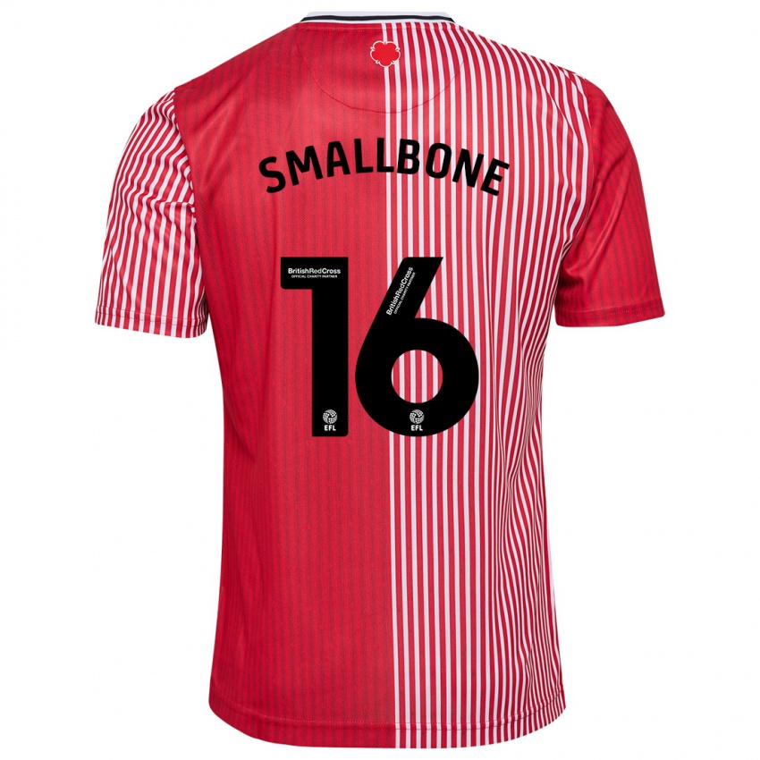 Hombre Camiseta Will Smallbone #16 Rojo 1ª Equipación 2023/24 La Camisa Argentina