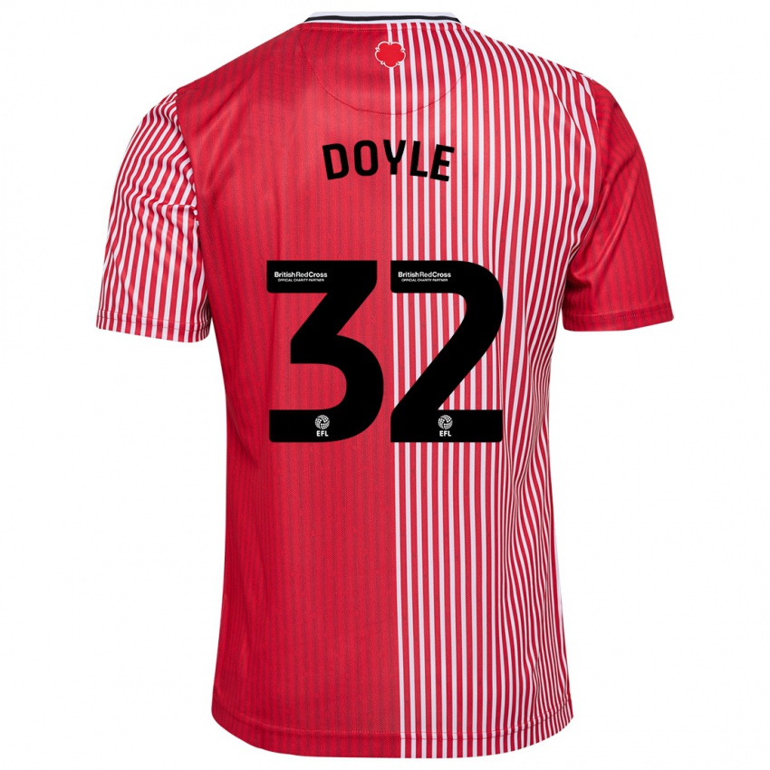 Hombre Camiseta Kamari Doyle #32 Rojo 1ª Equipación 2023/24 La Camisa Argentina