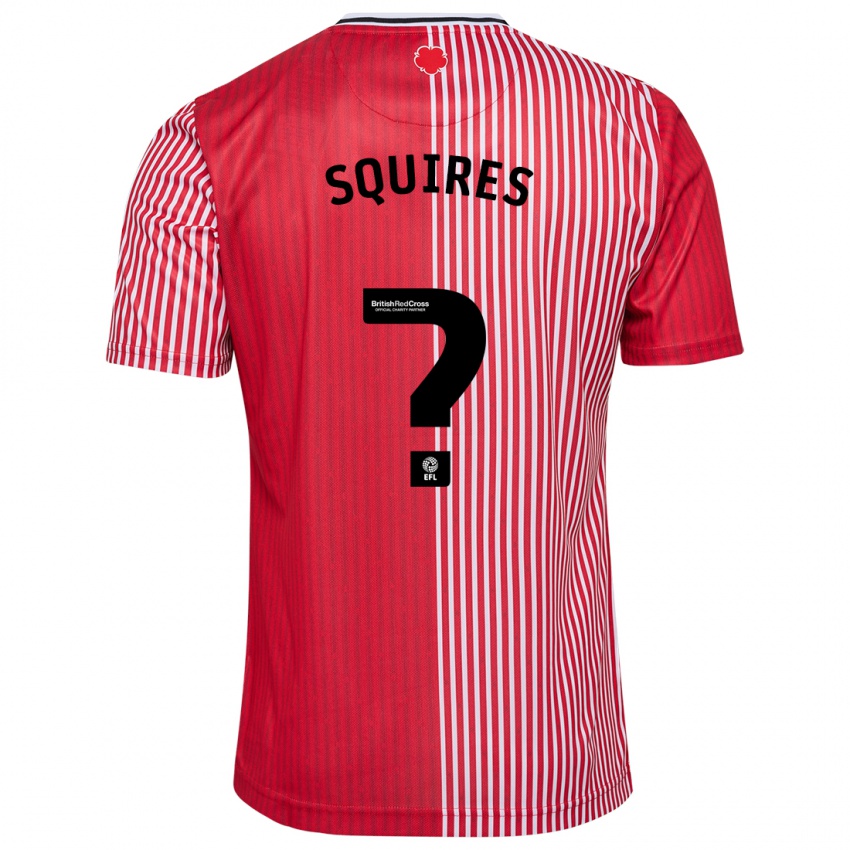 Hombre Camiseta Joshua Squires #0 Rojo 1ª Equipación 2023/24 La Camisa Argentina