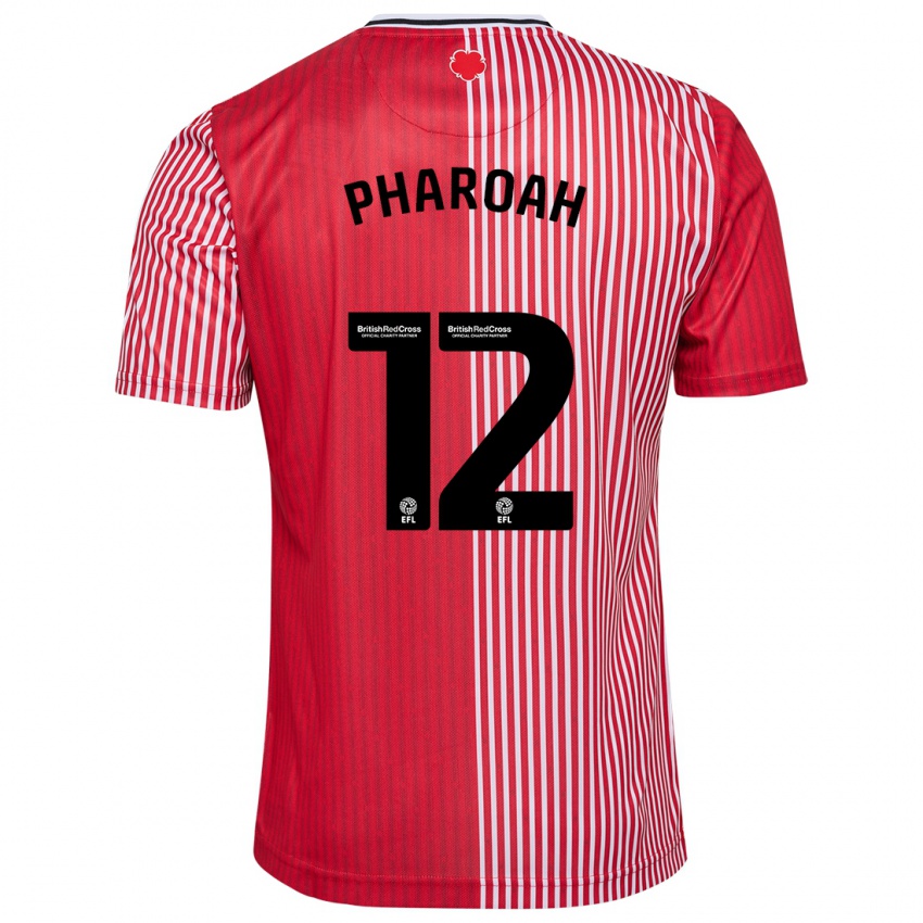 Hombre Camiseta Sophia Pharoah #12 Rojo 1ª Equipación 2023/24 La Camisa Argentina