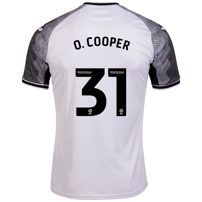 Hombre Camiseta Oliver Cooper #31 Blanco 1ª Equipación 2023/24 La Camisa Argentina