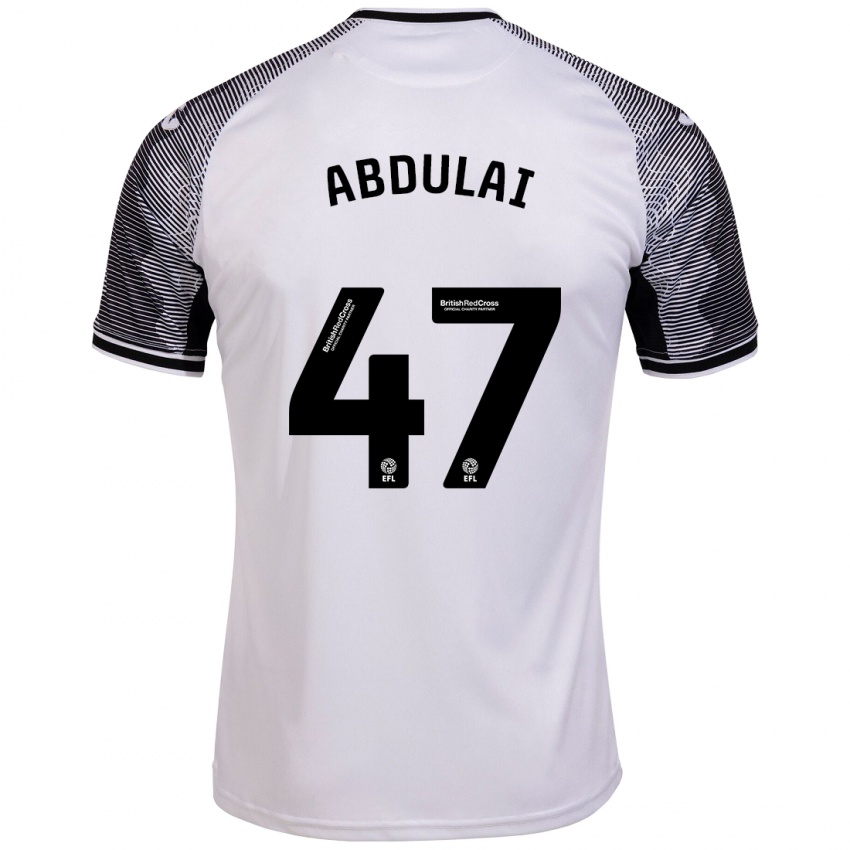 Hombre Camiseta Azeem Abdulai #47 Blanco 1ª Equipación 2023/24 La Camisa Argentina