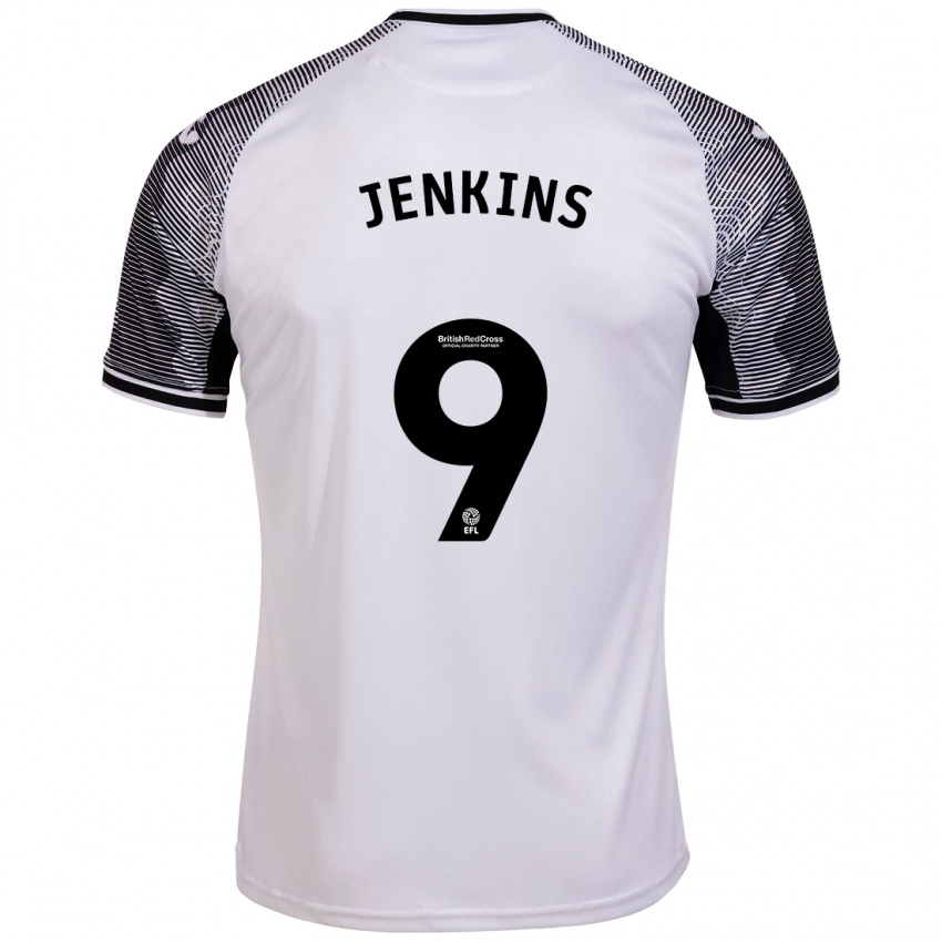 Hombre Camiseta Nieve Jenkins #9 Blanco 1ª Equipación 2023/24 La Camisa Argentina
