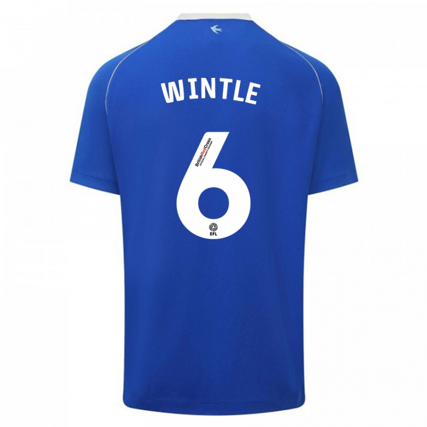 Hombre Camiseta Ryan Wintle #6 Azul 1ª Equipación 2023/24 La Camisa Argentina