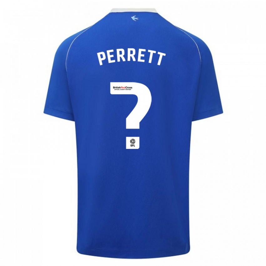 Hombre Camiseta Troy Perrett #0 Azul 1ª Equipación 2023/24 La Camisa Argentina