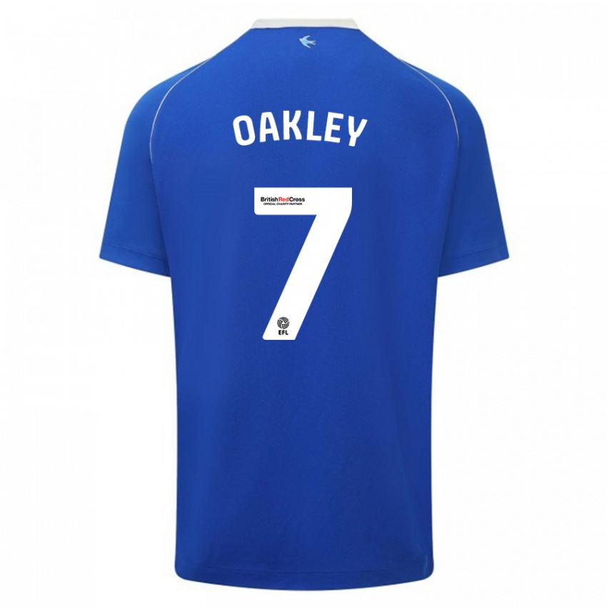 Hombre Camiseta Rhianne Oakley #7 Azul 1ª Equipación 2023/24 La Camisa Argentina