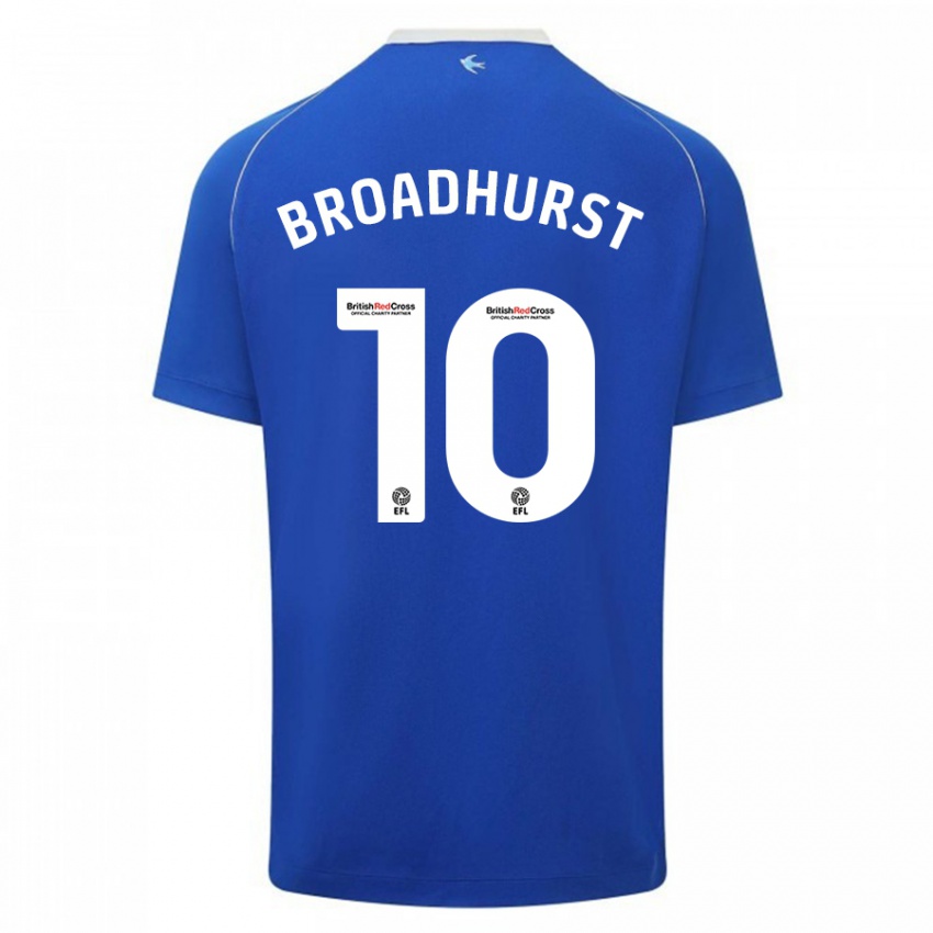 Hombre Camiseta Danielle Broadhurst #10 Azul 1ª Equipación 2023/24 La Camisa Argentina
