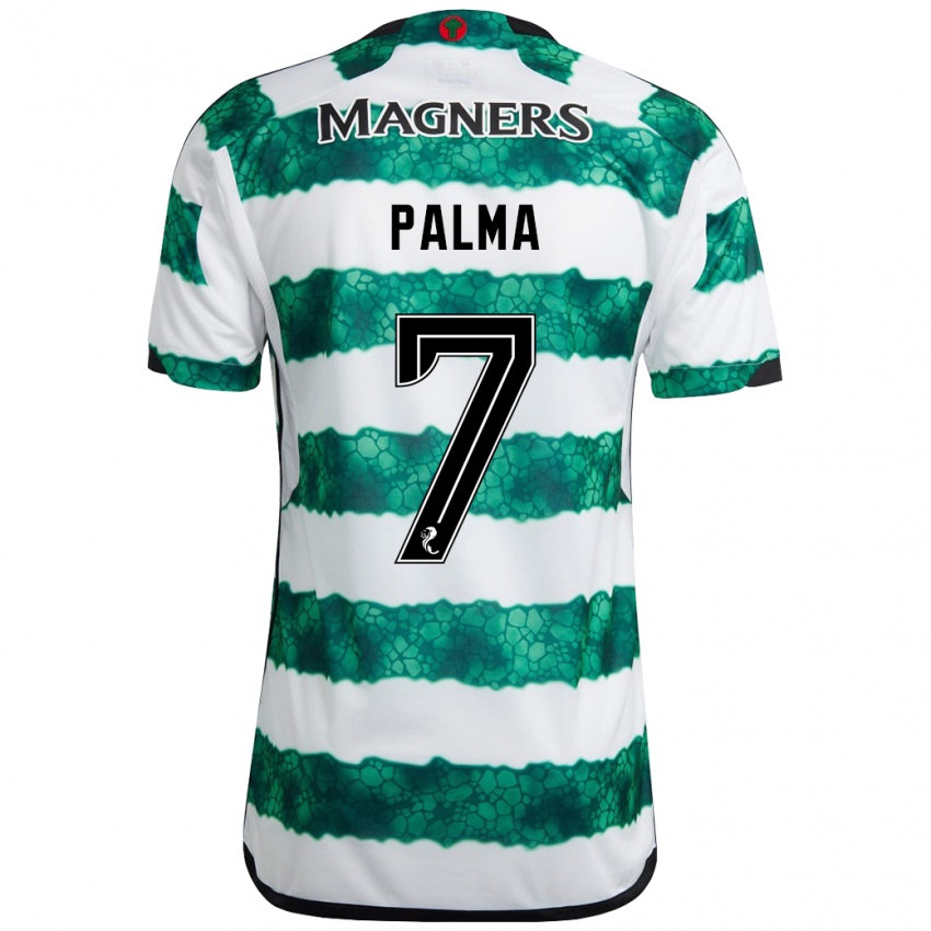 Hombre Camiseta Luis Palma #7 Verde 1ª Equipación 2023/24 La Camisa Argentina