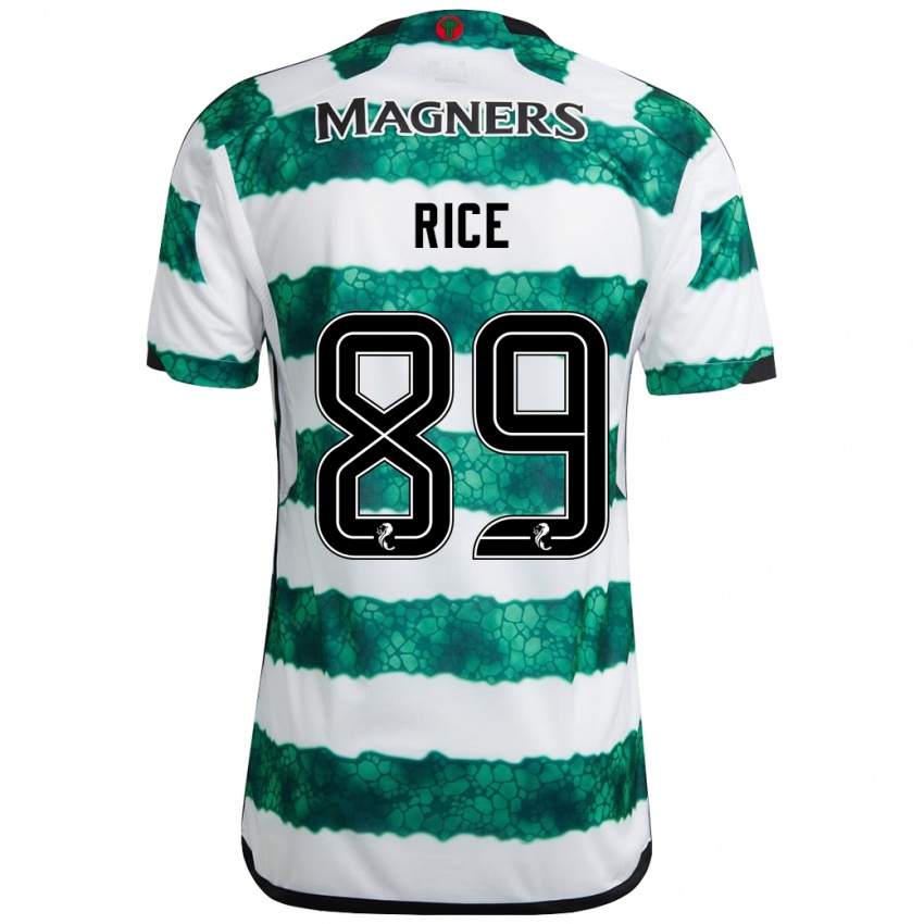 Hombre Camiseta Aidan Rice #89 Verde 1ª Equipación 2023/24 La Camisa Argentina