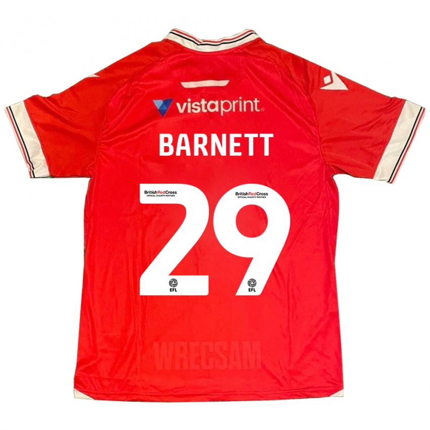 Hombre Camiseta Ryan Barnett #29 Rojo 1ª Equipación 2023/24 La Camisa Argentina