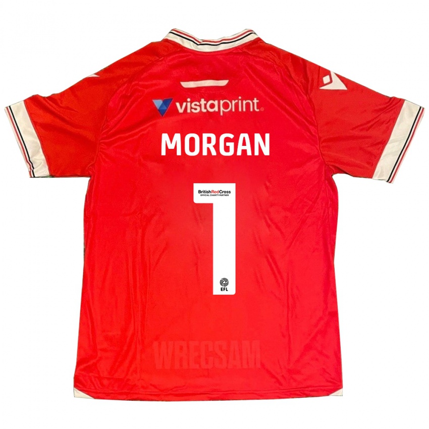 Hombre Camiseta Delyth Morgan #1 Rojo 1ª Equipación 2023/24 La Camisa Argentina