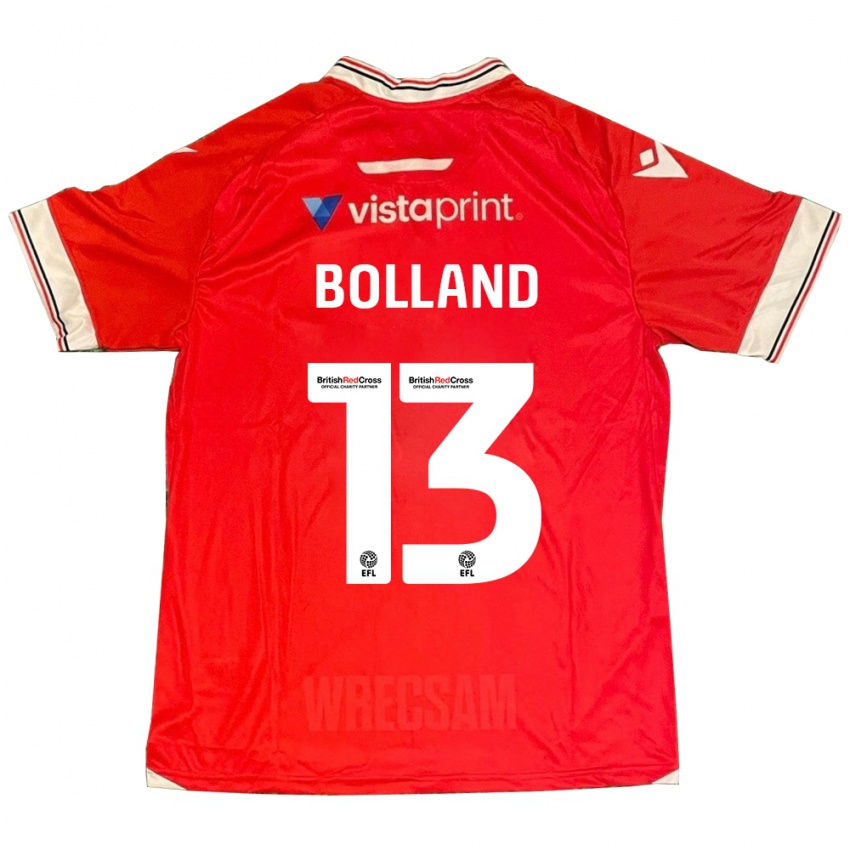 Hombre Camiseta Charlotte Bolland #13 Rojo 1ª Equipación 2023/24 La Camisa Argentina
