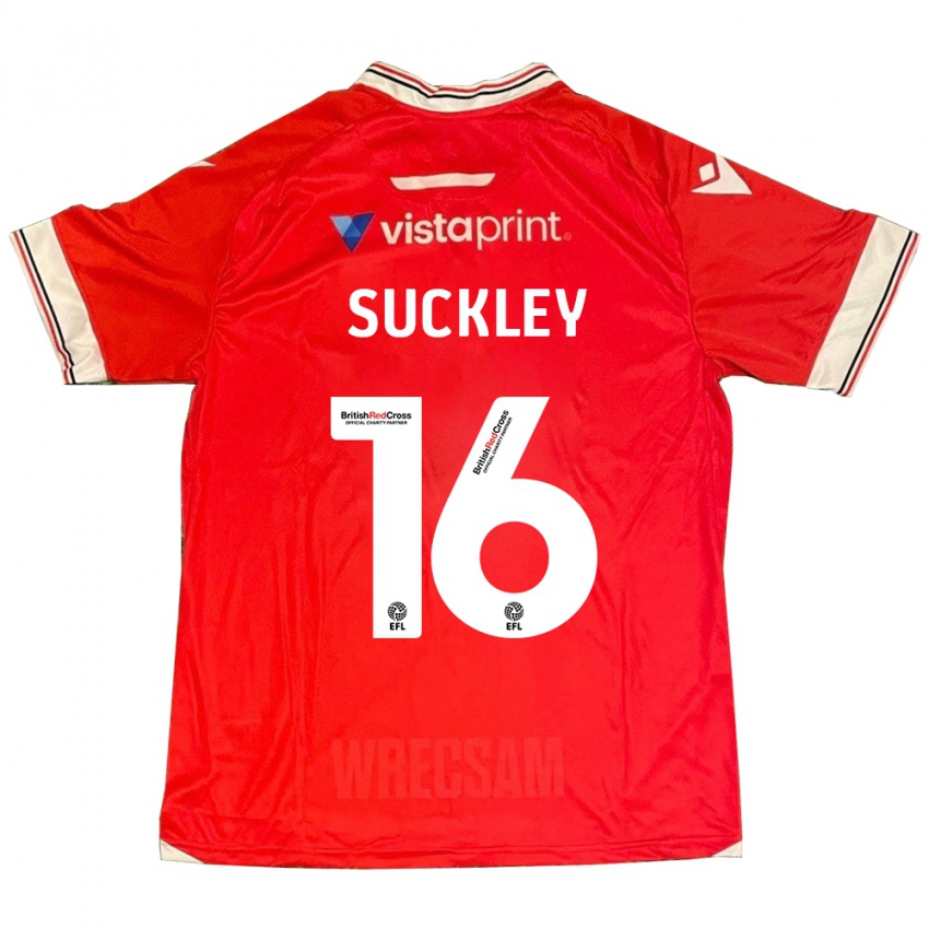 Hombre Camiseta Ava Suckley #16 Rojo 1ª Equipación 2023/24 La Camisa Argentina