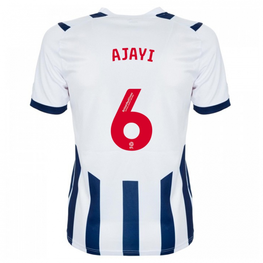 Hombre Camiseta Semi Ajayi #6 Blanco 1ª Equipación 2023/24 La Camisa Argentina