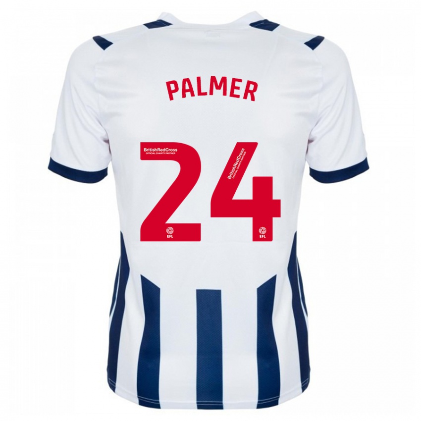 Hombre Camiseta Alex Palmer #24 Blanco 1ª Equipación 2023/24 La Camisa Argentina