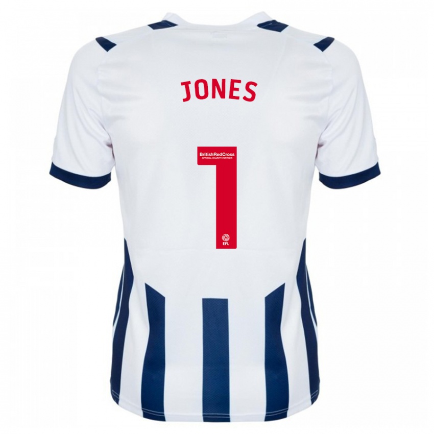 Hombre Camiseta Lucy Jones #1 Blanco 1ª Equipación 2023/24 La Camisa Argentina