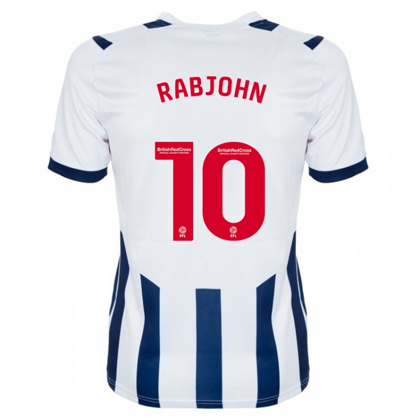 Hombre Camiseta Olivia Rabjohn #10 Blanco 1ª Equipación 2023/24 La Camisa Argentina